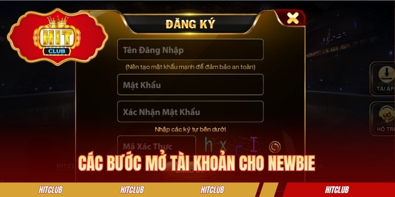Các bước mở tài khoản cho newbie